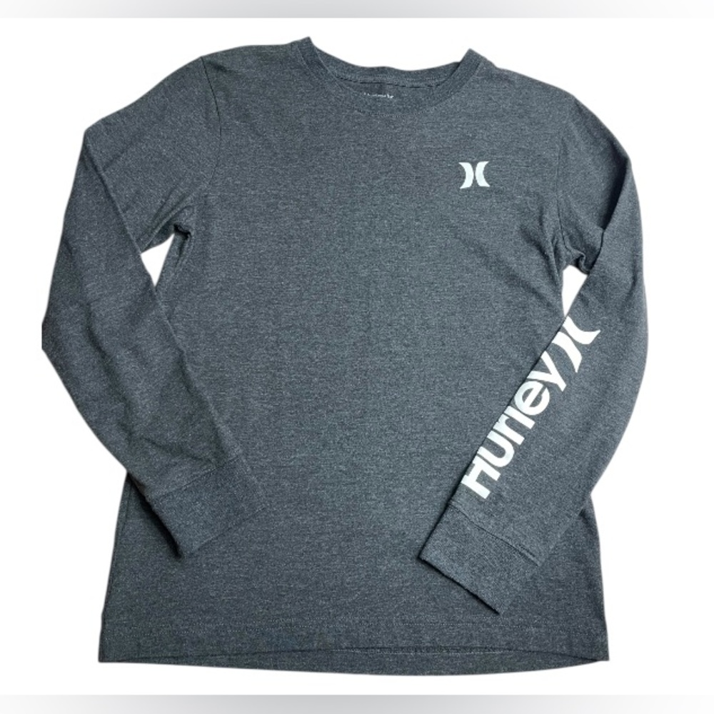 Hurley Kids Charcoal Long Sleeve Tee 14-16 y